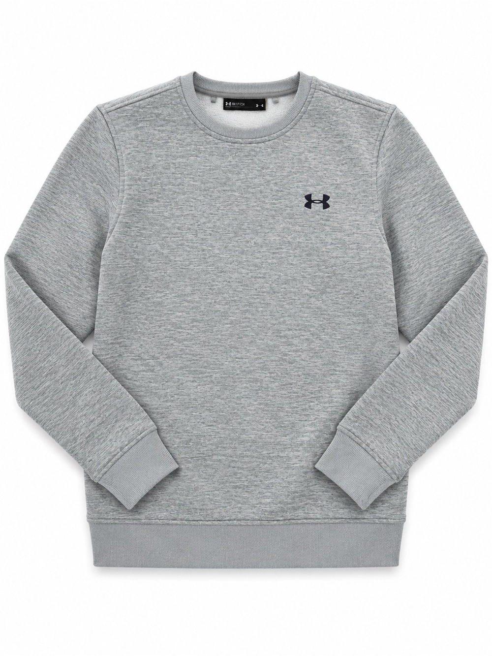 Under Armour Men's Light Gray Crewneck Sweatshirt with Logo